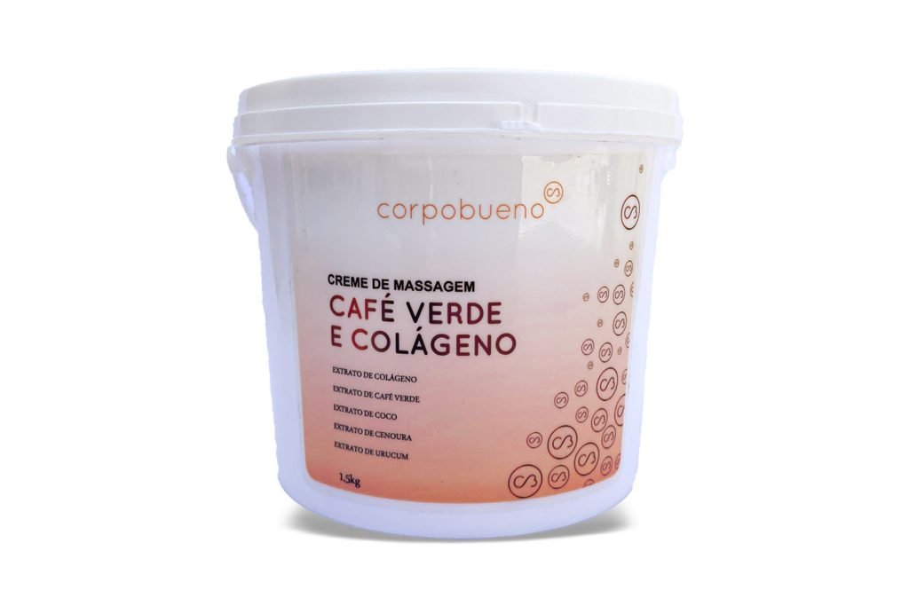 Creme de Massagem, Café verde e Colágeno - 1,5 kg